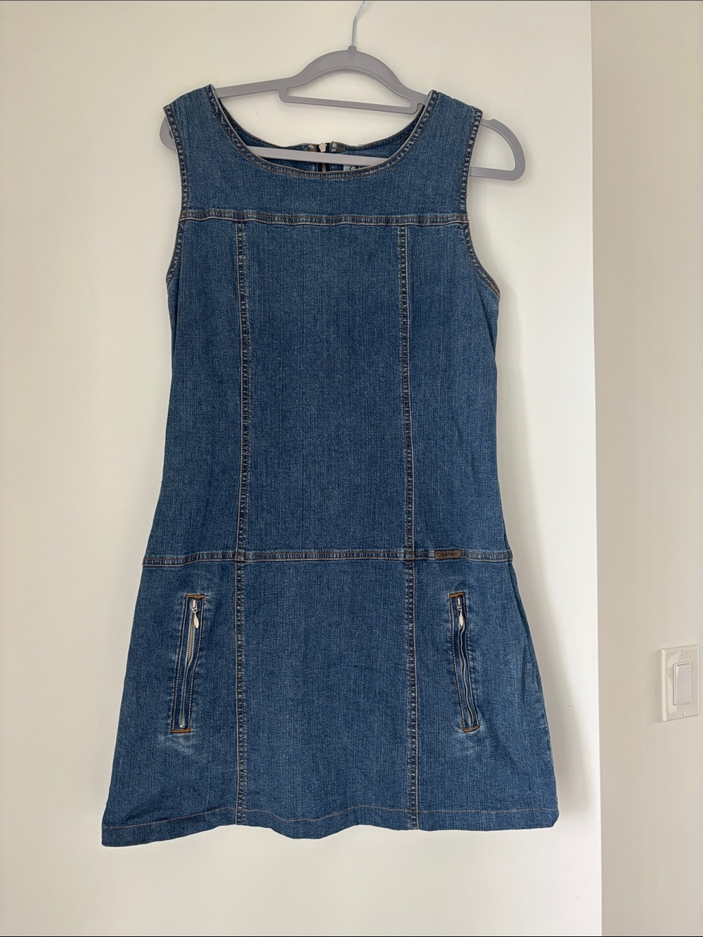 Vintage Calvin Klein Denim A-Line Dress